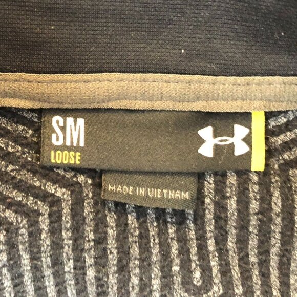 Under Armour Mens Air Force Jacket Small Full Zip Activewear Outdoors Black Casu - Picture 5 of 11